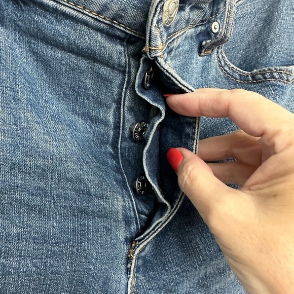 Vintage America Button Fly Classic Denim Jeans Size 6/28 - Picture 2 of 12